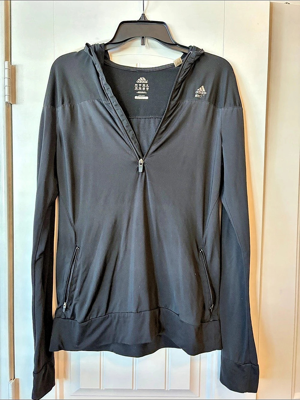 adidas Men's Black Windbreaker Size Medium